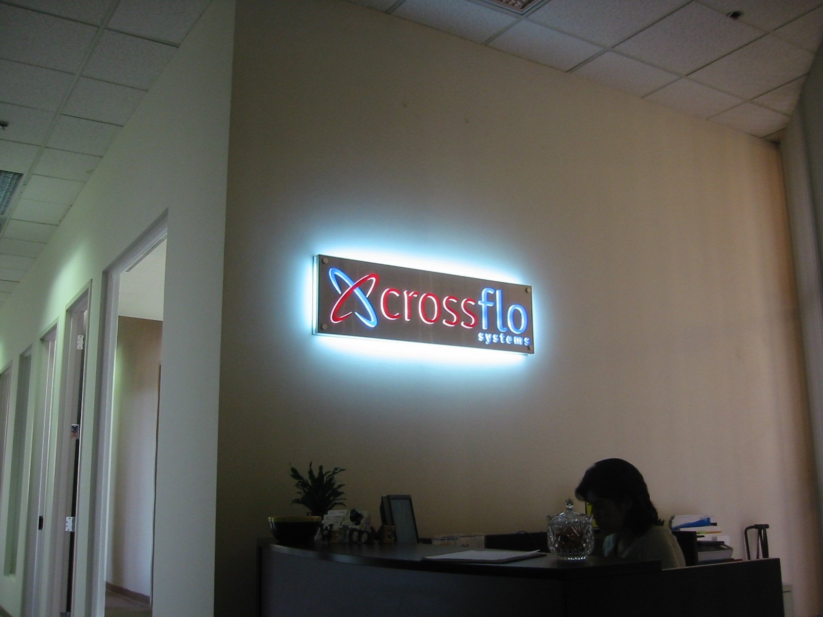 Crossflo Lobby Sign